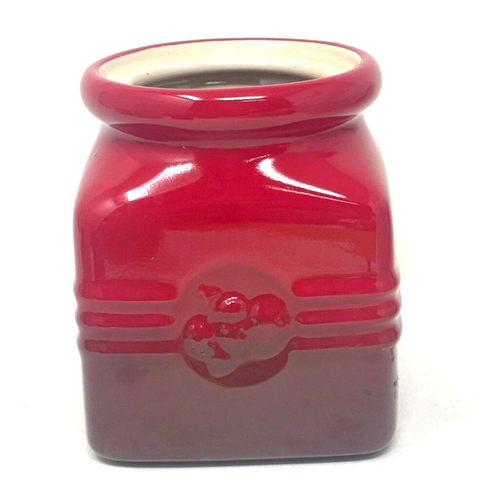 Le Creuset Cherry Red Berry Jam Jar Only #10-50 No Lid or Dipper /Crock / Holder